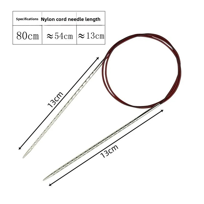 2mm to 5mm Square Knitting Needles Hollow Metal Weaving Pins Needlework Tools for Wool Cotton Yarn DIY Knit Accessories Quake