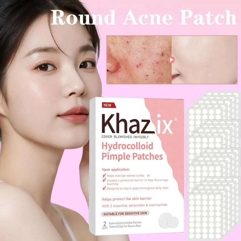 24/200/800pcs Acne Patches Skincare Stickers Circular Transparent Skin Tone Facial Spot Covering Makeup Tools for Clear Skin Quake