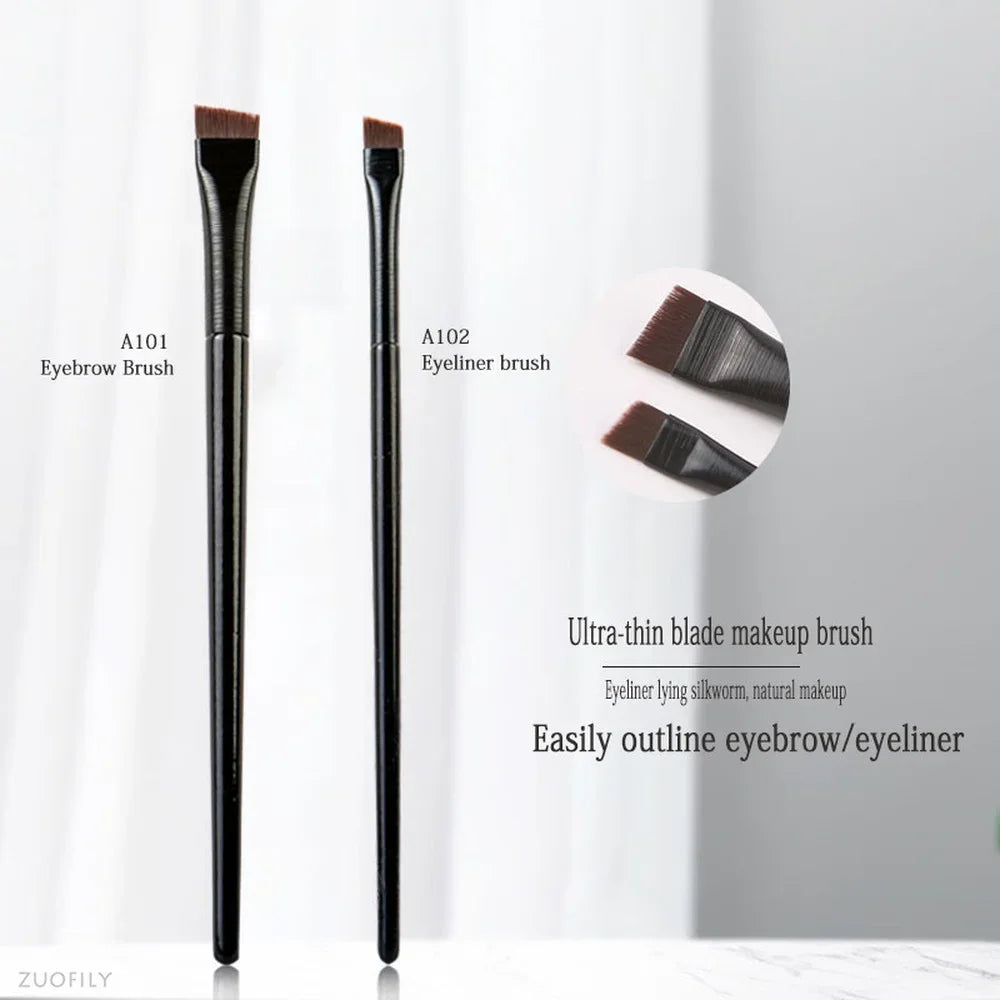Makeup Brushes for Women Flat Fine Blade Eyebrow Contour Brush Eyeliner Brush Professional Liner Brow Cosmetic Beauty Tools Quake