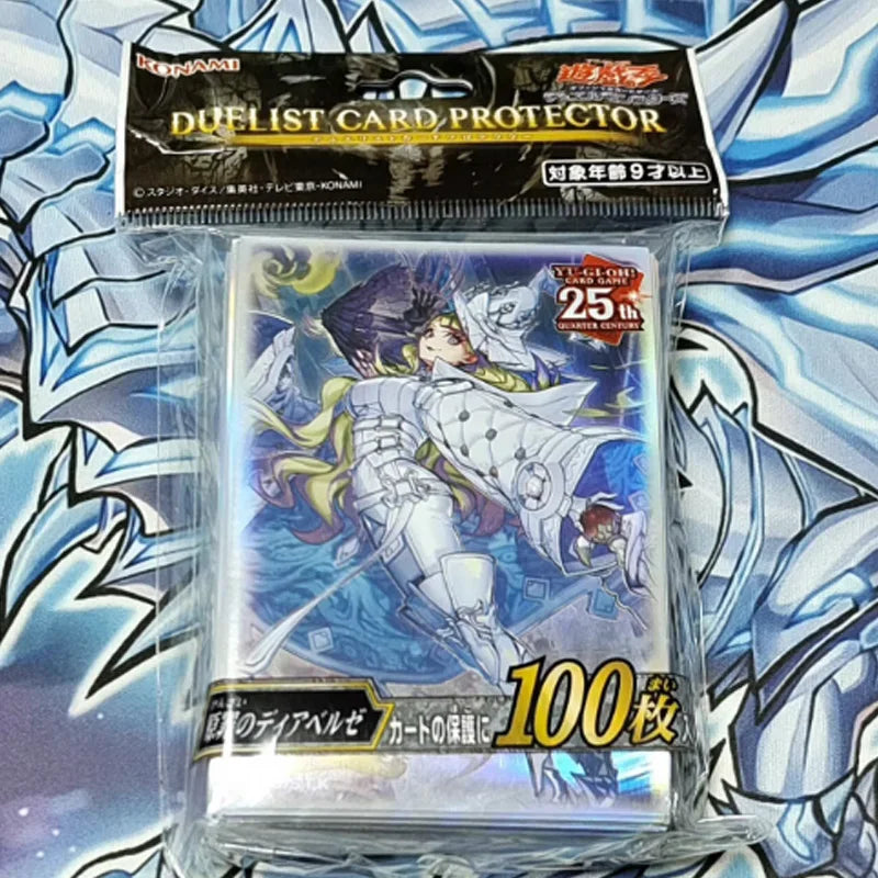 Hot 100 Pcs Official Yu-Gi-Oh White Magician & Original Sin Diabolos Card Sleeves YCSL Limited Edition Anime Exquisite Gift Toys Quake