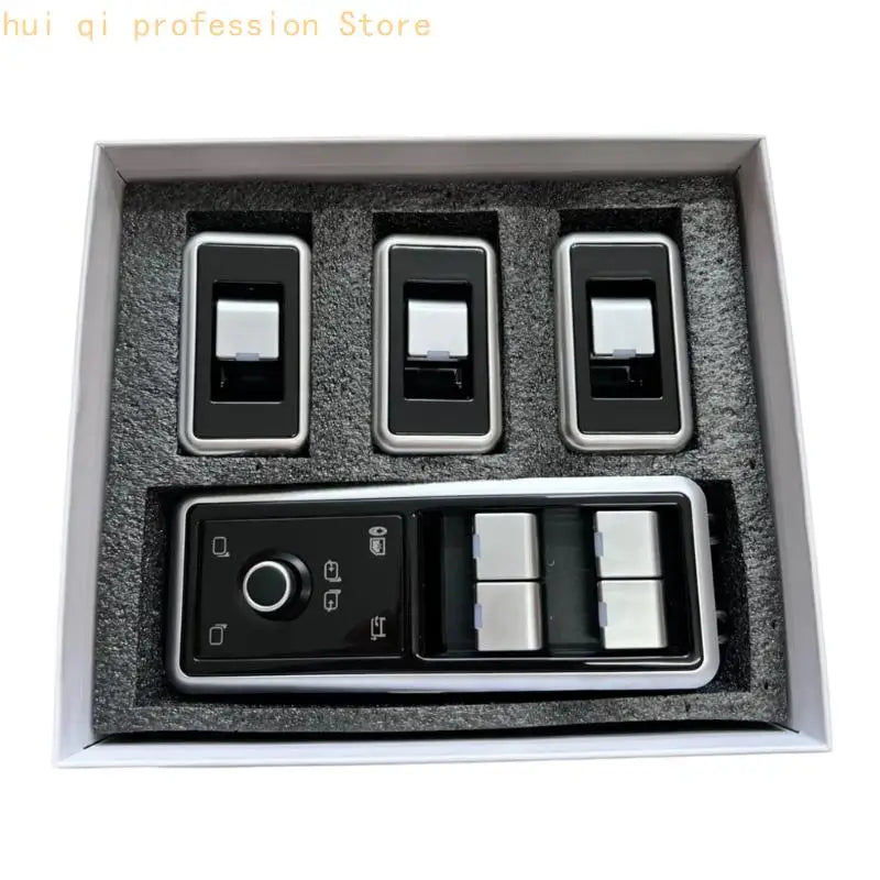 Window Button Repair Panel Set for L405 L494 Driver Door Use H8WE Quake
