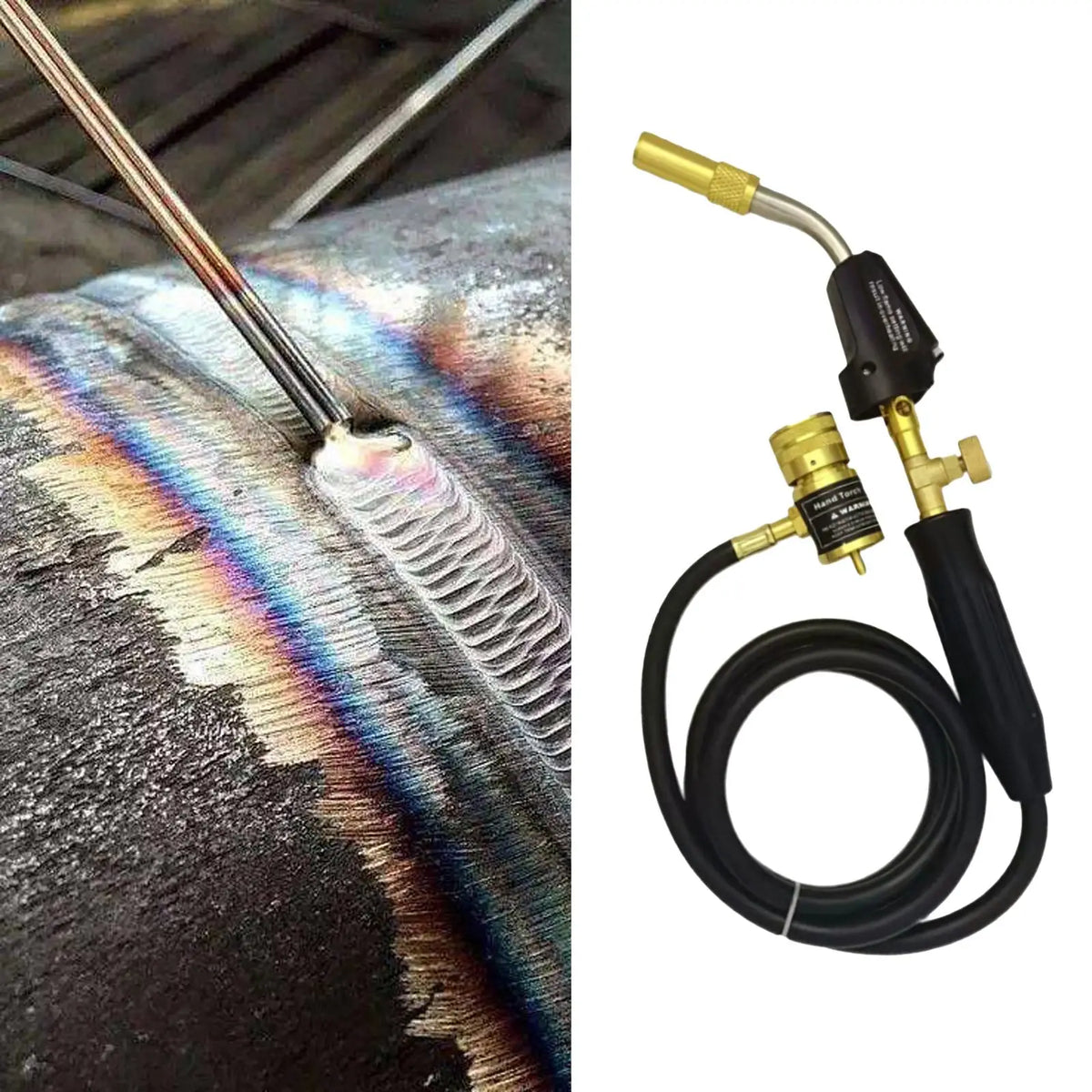 Propane Torch BBQ Torch Mapp Gas Torch Soldering 5ft Hose Weld Plumbing Barbecue Quake