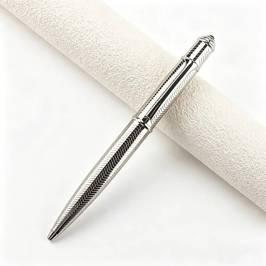 Retractable Metal Ballpoint Pen, Luxury Business Signature Pen, Smooth Writing Office Stationery,Ideal for School, Office, Quake 2015-1 Blue