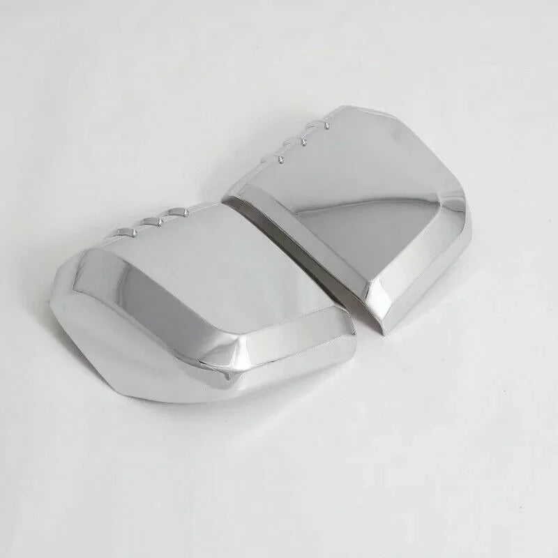 For Toyota HiAce Granvia Commuter 2019-2023 Car Sticker Rearview Side Mirror Cover Wing Cap Exterior Door Rear View Case Trim Quake Silver