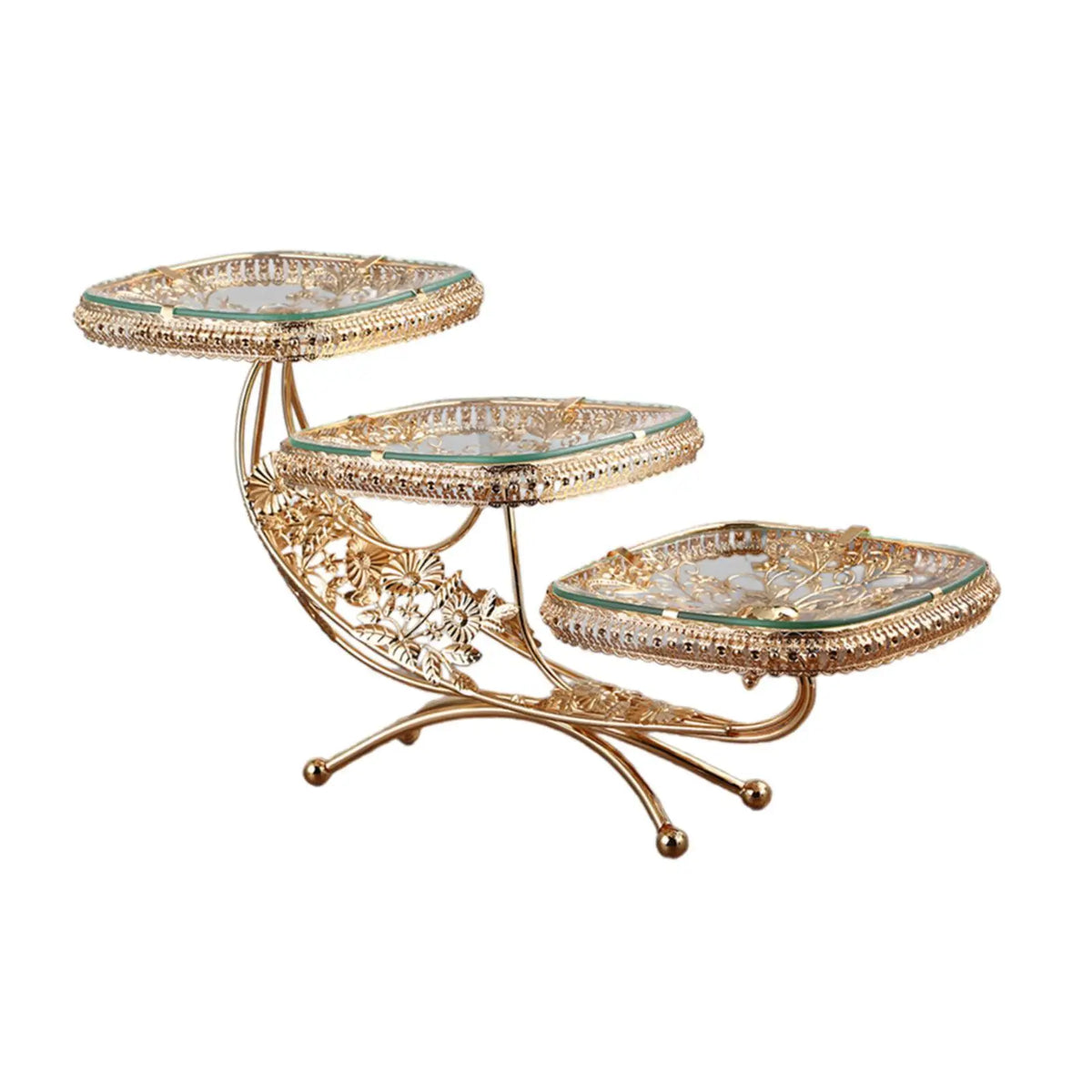 Layered Cupcake Stand Trim Tray 3 Layer Dessert Buffet Display Tower for Restaurant Kitchen Household Vanity Tray Party Supplies Quake