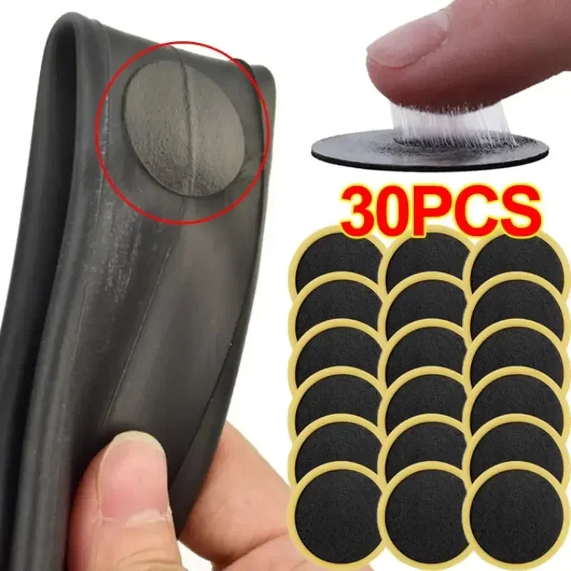 30/20/10PCS Bicycle Glue-free Tire Patches Tool Quick Repairing Tyre Protection Patch Adhesive Quick Drying Bike Accessories 30/ Quake