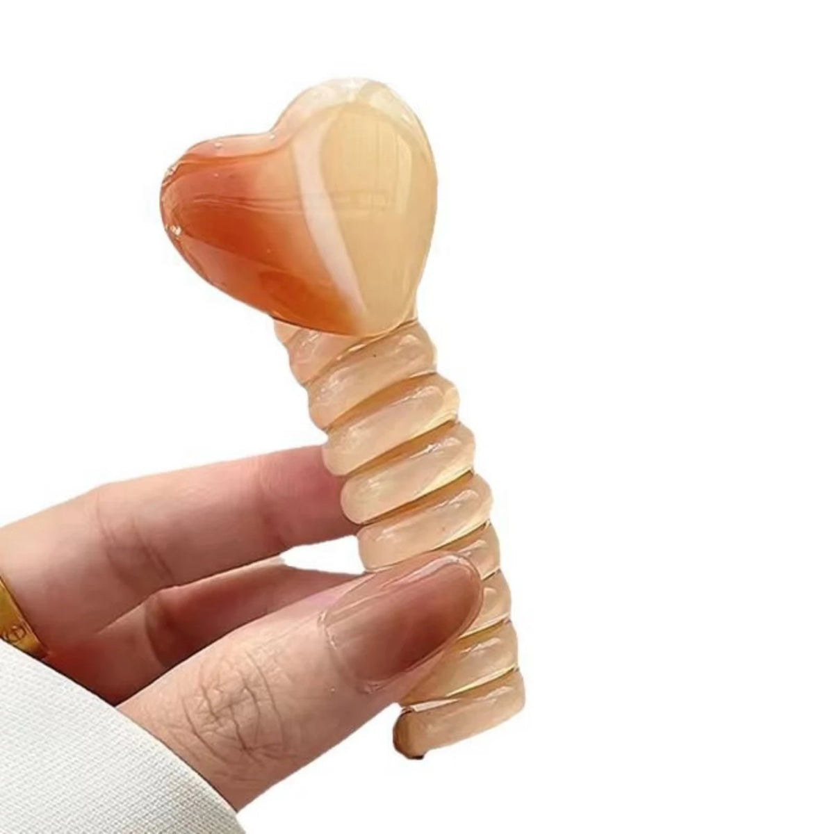 Minimal Telephone Cord Hair Rope for Bubble Braids and Ponytails Practical Women Hair Styling Daily Wear Ornaments Quake Milk tea color