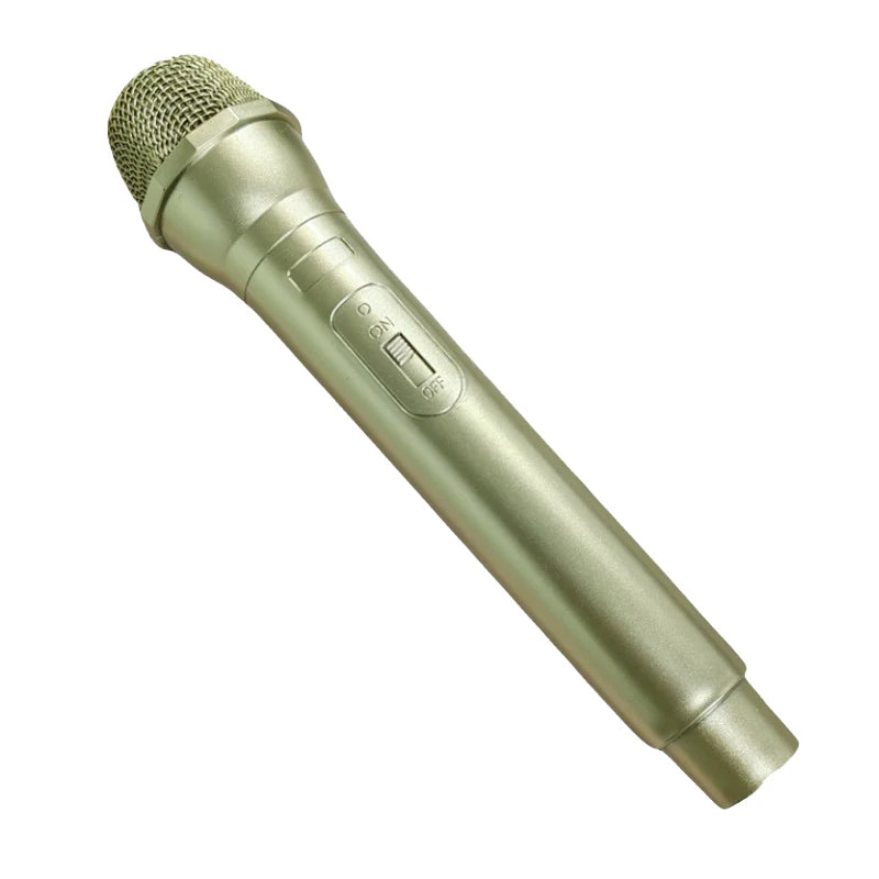 Microphone Prop Fake Plastic Microphone Kids Toys Party Favors Home Decoration Ornaments Quake golden