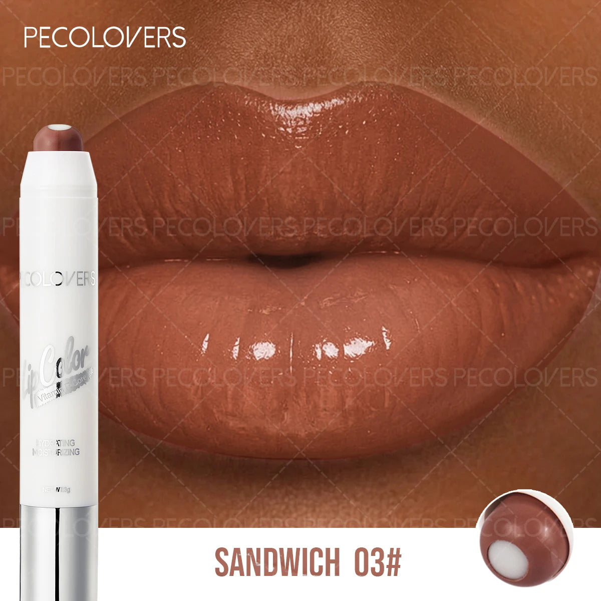 Sandwich Lipstick Pen, Moisturizing Lip Gloss, Long-lasting, Non-drying, Multi-color Options, Lip Cosmetics Quake 03
