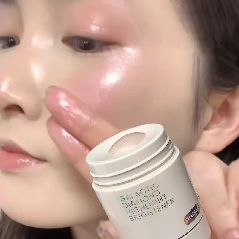 Pearlescent Diamond Liquid Highlighter Contour High Gloss Finish Luminizer Makeup Gel Face Body Brighten Glitter Natural Contour Quake