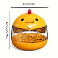 Egg incubator incubator light transparent window 5 eggs humidity control automatic temperature control manually turn the eggs Quake WHITE