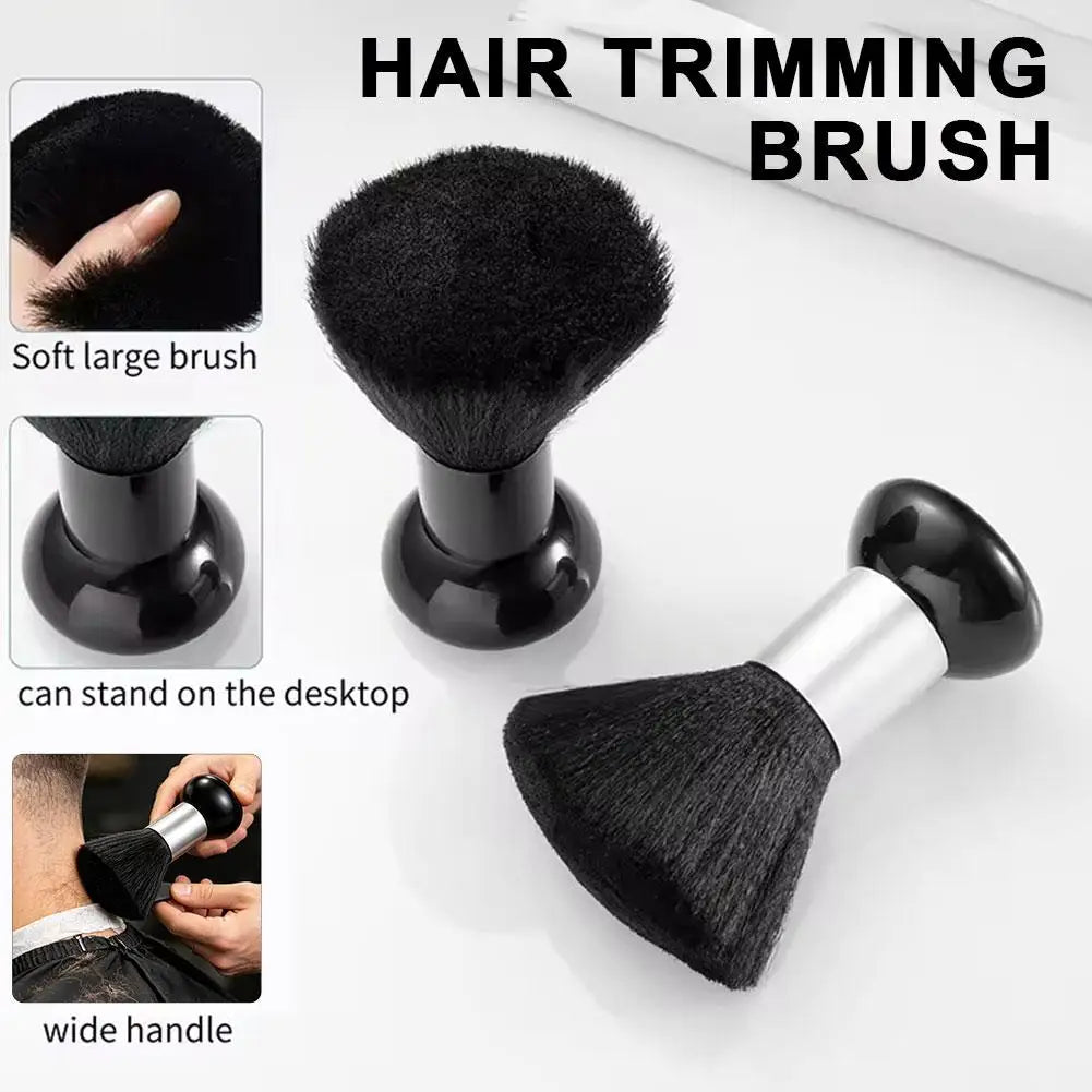 Neck Duster Barber Brush to Remove Loose Hair, Professional Hair Cutting Brush Soft Barber Brush for Brushing off After Haircut Quake