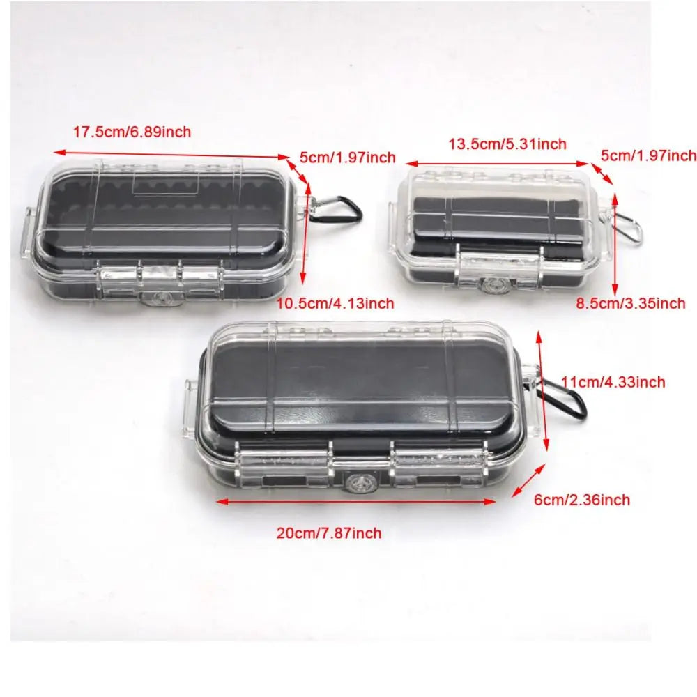 Durable ABS Camping Box Shockproof Transparent Sealed Storage Box Equipment Dry Box Professional Waterproof Toolbox Quake