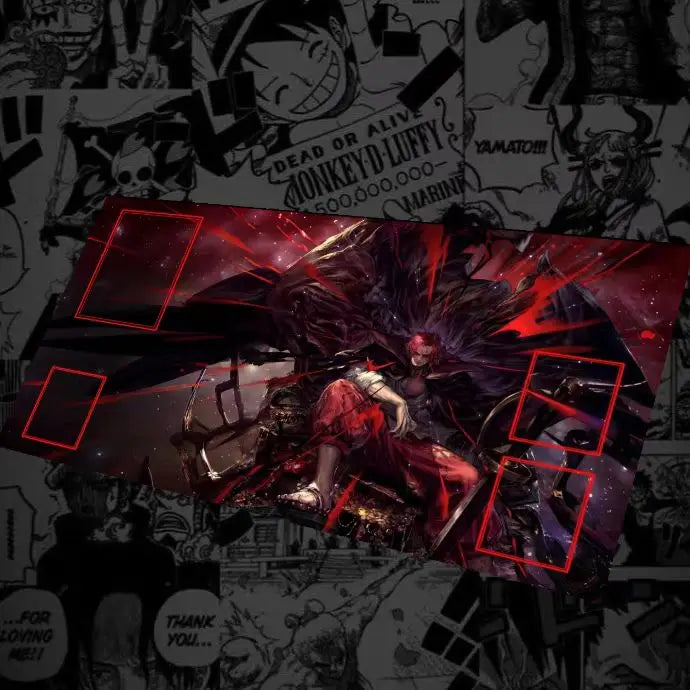 Hot One Piece Tcg Play Mat 600x350mm DIY Non-Slip Rubber Mat Anime Card Game Battlefield Desk Pad Kids Toy Gift Collection Quake 6 600x350x2mm