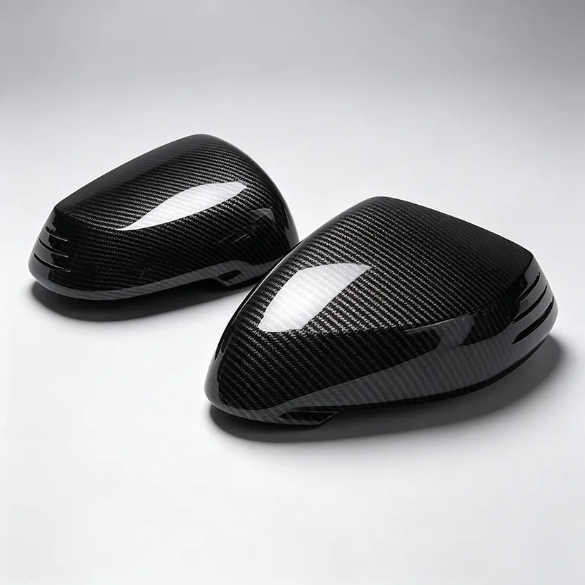 Self-Adhesive Stick On LHD Carbon Fiber Look Rearview Side Door Mirror Cover Trim For BMW X1 iX1 X2 iX2 U11 U10 2023-2026 Quake