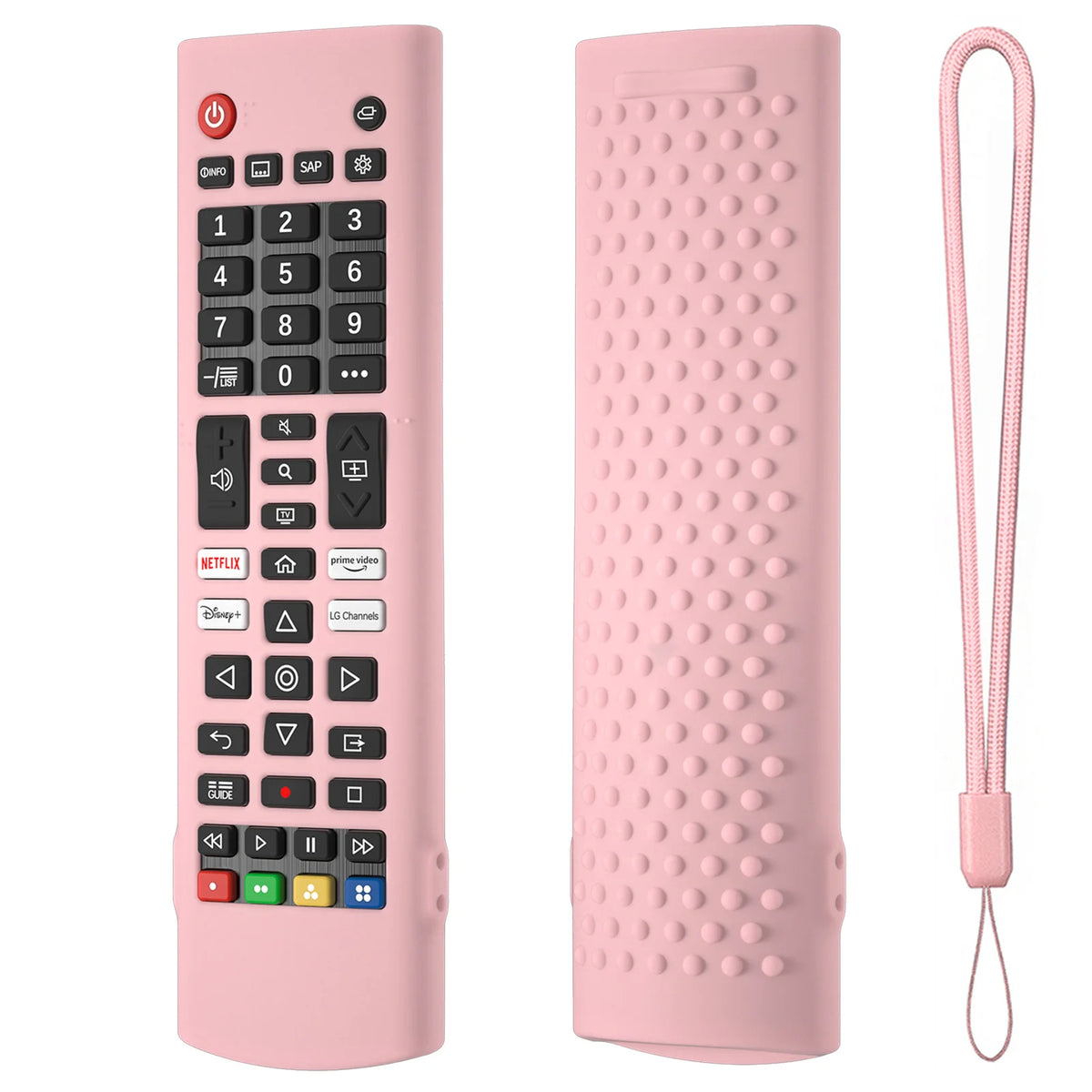 New For LG AKB76040302 LG AKB75375604 Remote Control Case Soft Silicone Protective Cover Compatible Replacement Accessories Quake for akb pink