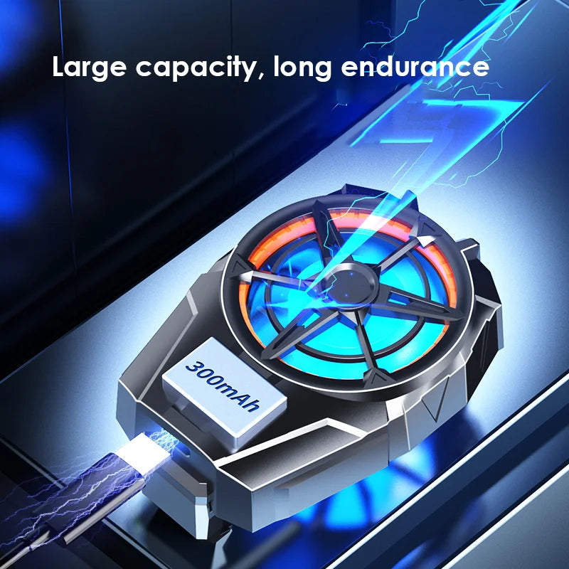 Cell Phone Cooler Portable Mobile Phone Radiator Phone Cooling Fan Dissipate Heat Cooling Phone Temperature For Gaming Quake