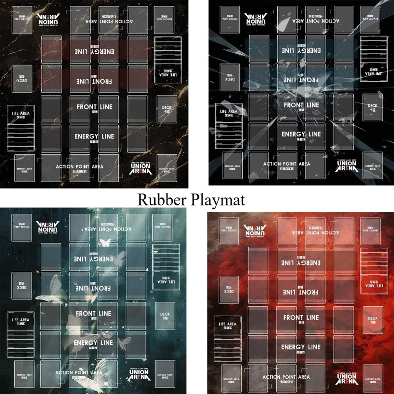 Union Arena Game Mat 2-Player Tournament Rubber Playmat Customized Non-Slip Large Size Gaming Battle Mat for Card Anime Game TCG Quake