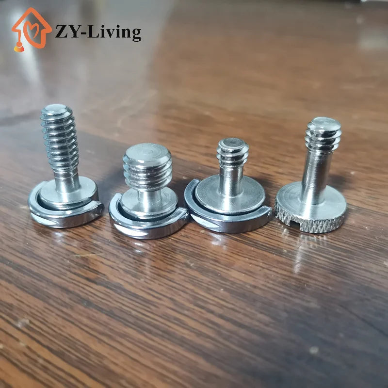1/4inch D-Ring Tripod Screw Mounting Screw Adapter for Camera Camcorder Tripod Monopod QR Quick Release Plate Adapter Screw Quake