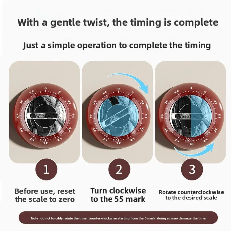 Digital Kitchen Timer Mechanical Spring Operated Timer for Cooking And Baking Quake