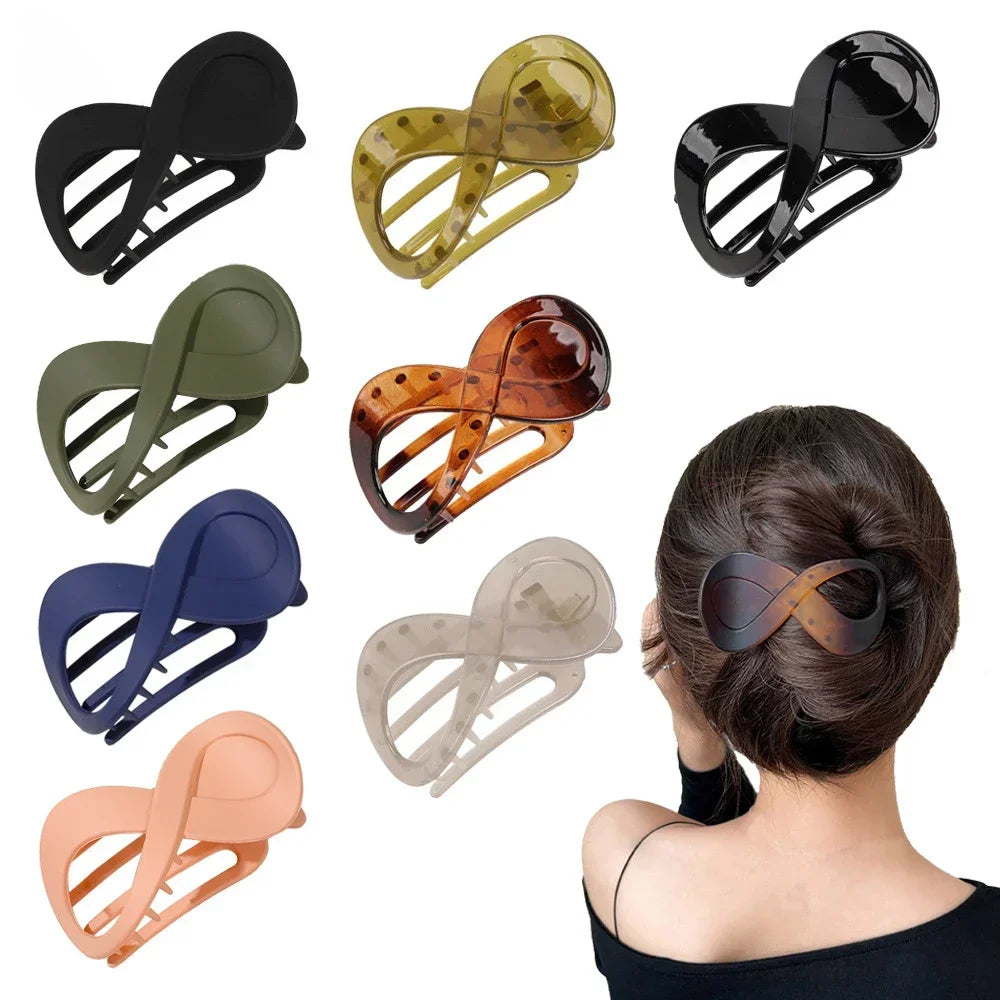 Women Large Hair Clip Seamless Plastic Frosted Duckbill Claw Women Girls Simple Hair Clip Hairpin Styling Tools Hair Accessories Quake