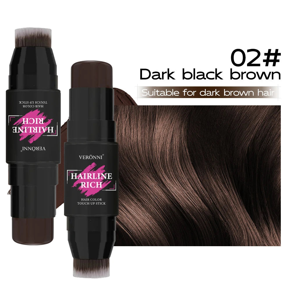 5 Colors Waterproof Hairline Concealer Stick-Instant Cover Gray Hair, Natural Looking, Sweat-Proof&Long Lasting for Men & Women Quake 02