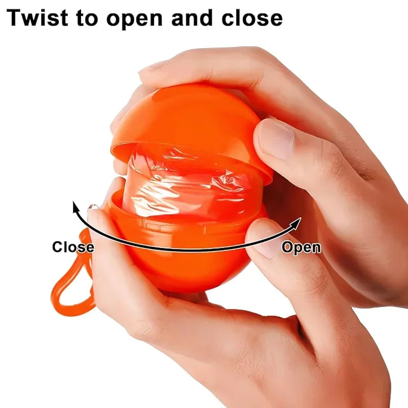 Portable Mini Raincoatball Thicken Disposable Raincoats Cape for Adults Emergency Waterproof Raincoats Ball with Keychain Unisex Quake