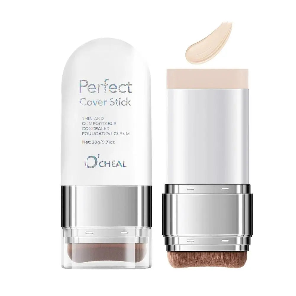 Perfect Cover Stick Concealer Foundation Stick, Lightweight Natural Coverage, Smooth Texture Easy Application For Daily Makeup Quake NATURE