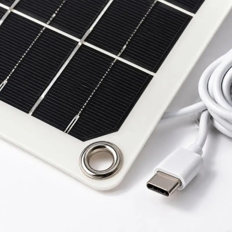 12V Monocrystalline Charging Module with 21.5% Conversion Efficiency, Direct Sunlight Output, and Type-C Cable for Low-Watt K1KF Quake