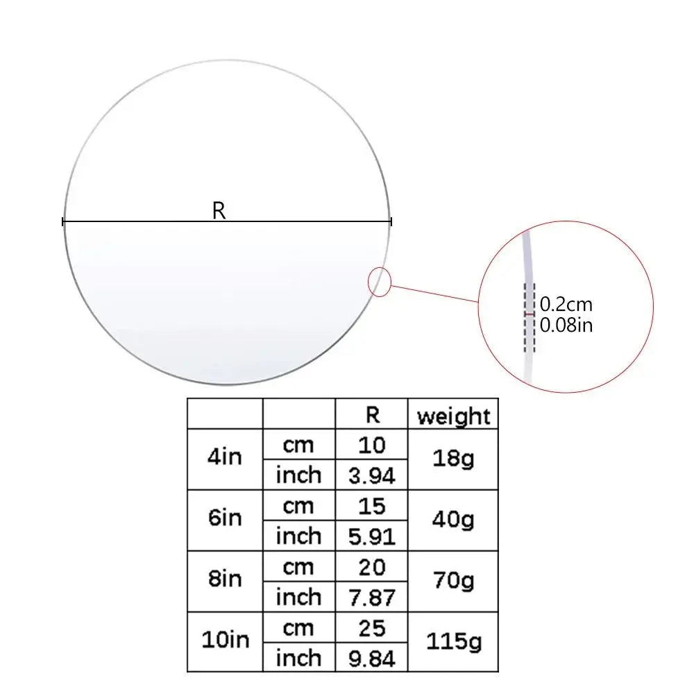 Useful Reusable Cake Disc Acrylic Layered Cake Base Plate Clear Blank Cakes Decorating Tools Cake Quake