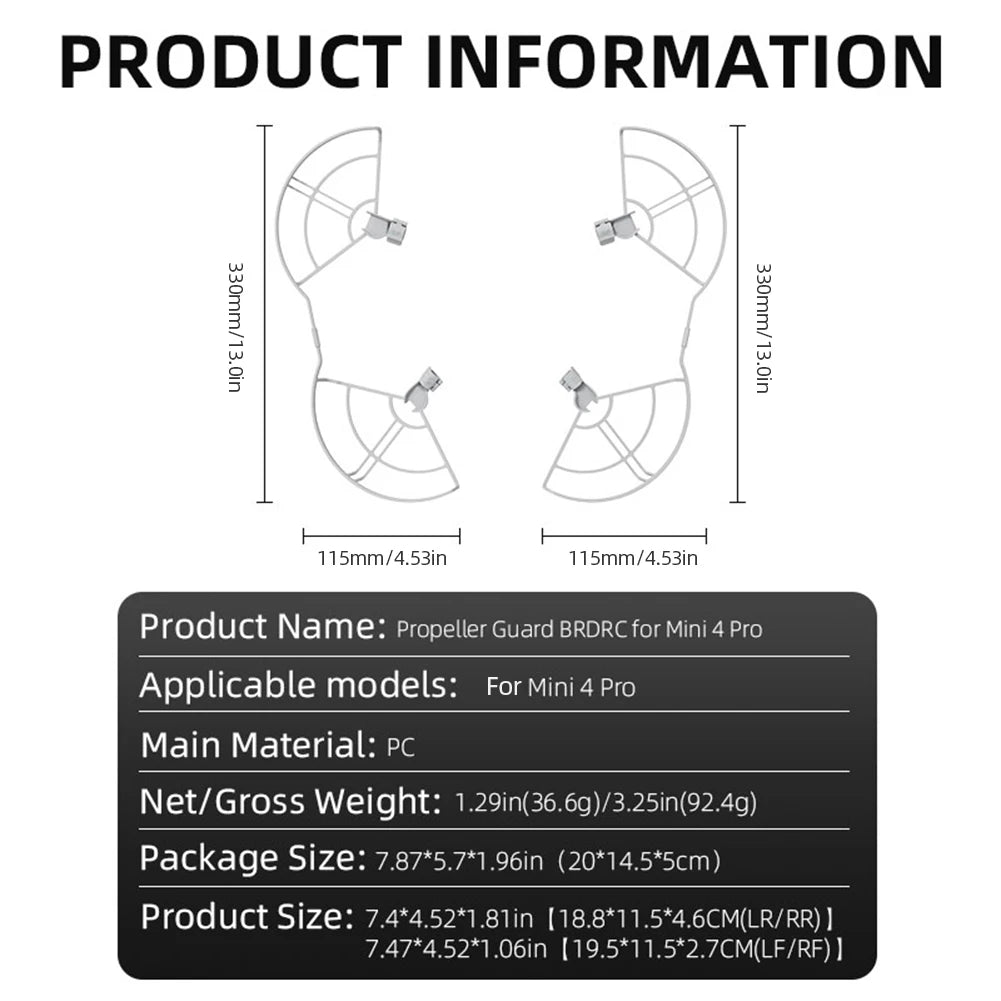 Blade Protective Cover Anti-collision Drone Wings Cover Lightweight Propeller Blade Guard for Mini 4 Pro Drone Accessories Quake