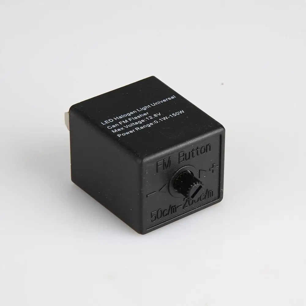 LED Universal Turn Signal 12V 24V 3-PIN Adjustable Flasher Relay Light Blinker For Automotive Motorcycle accessories Quake black