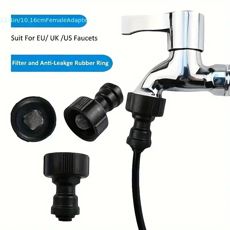Automatic Watering System with 360° Adjustable 20 Brass Nozzles, with Universal Connector for Drip Irrigation Kit Quake