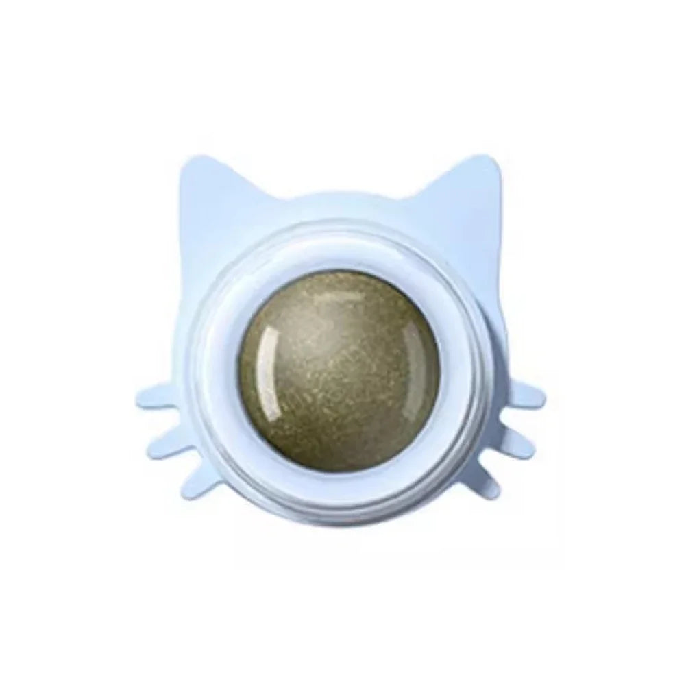 1PCS Catnip Lollipop Cat Treat Wall Design Dental Care Fresh Breath Cat Snacks Energy Ball Stomach Protection Pet Supplies Quake Blue G2846B