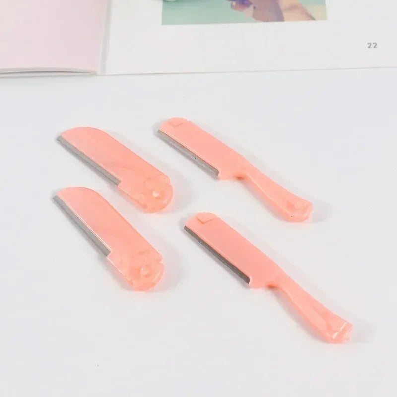Safe Eye Brow Razor Eyebrow Trimmer Makeup Tools Face Body Hair Removal Shaver Blades Woman Eyebrows Shaping Knife Cosmetic Tool Quake