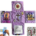 Cross Included Inside Handcrafted Pocket Devotional Faith Edition with Cross Saint Images Prayers Sewing Pocket Devotional Quake Purple