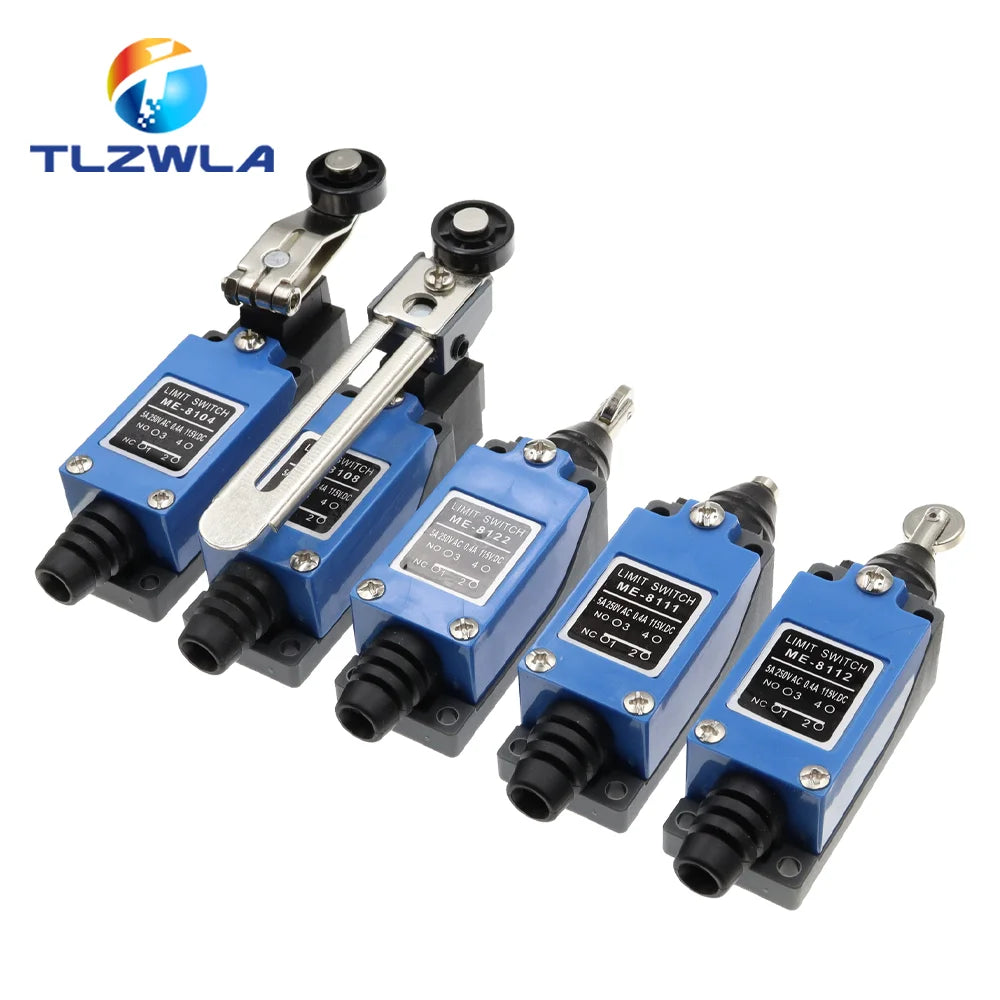 ME-8104 ME-8107 ME-8108 ME-8111 ME-8112 ME-8166 -8169 Limit Switch Rotary Adjustable Roller Lever Arm Travel Switch AC250V NO NC Quake