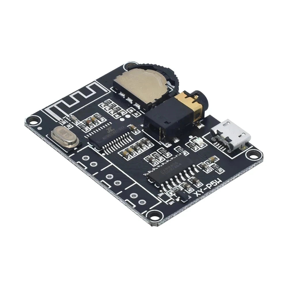 New 5W+5W PAM8406 Bluetooth 5.0 DC3.7-5V stereo audio power amplifier module XY-P5W for Arduino diy kit Quake Default Title