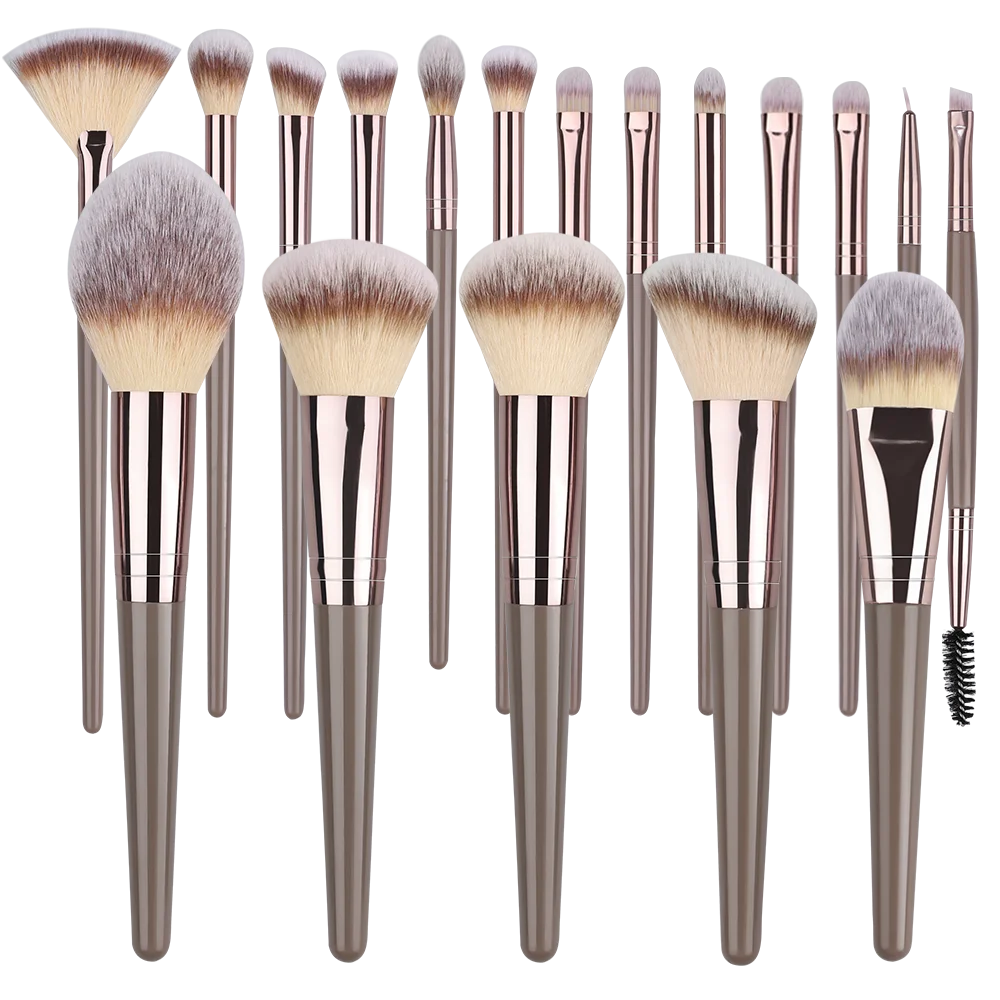 10-20PCS Makeup Brush Set Foundation Concealer Powder Eyeshadow Blush Brush Kabuki Blending Cosmetic Beauty Tool for Face Quake 18BR
