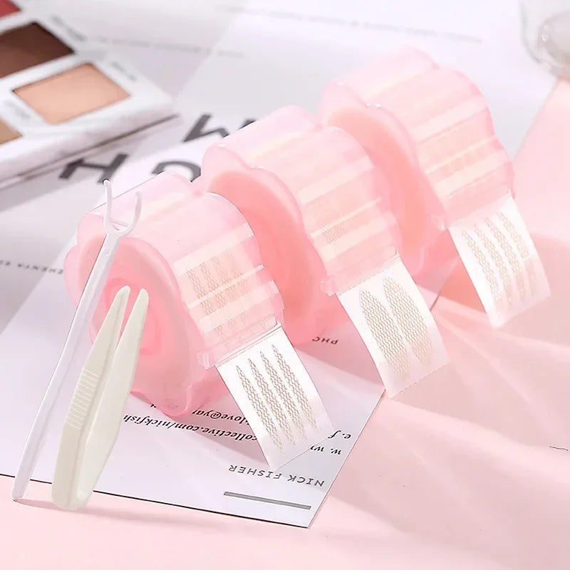 New 600Pcs Magic Big Eyes Self-adhesive Eyelid Sticker Eyelid Lift Strips Invisible Double Fold Eyelid Paste Instant Upper Clear Quake