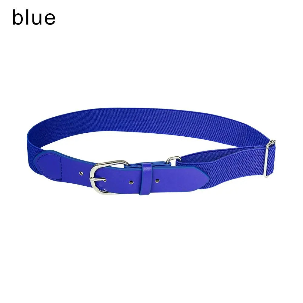 Decoration Children Outdoor Sports Belt Baseball Belt Elastic WaistBelt Waiststrap Waistband Quake blue