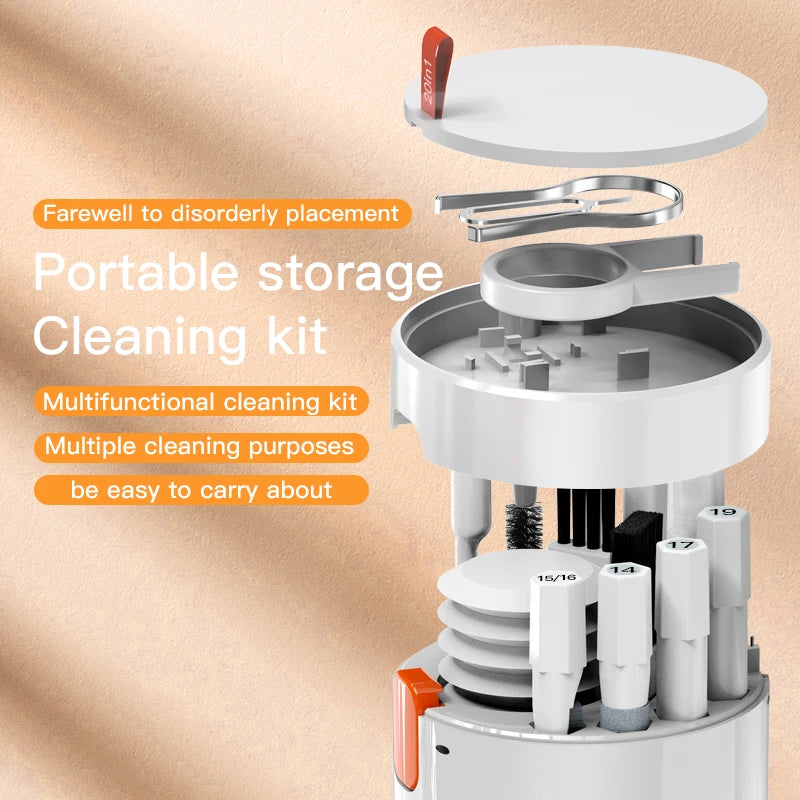20 in 1 / 8 in 1 Digital Camera Headset Mobile Phone Laptop Keyboard Cleaning Tool Set Cleaning Brush Clean Pen for Airpods Pro Quake