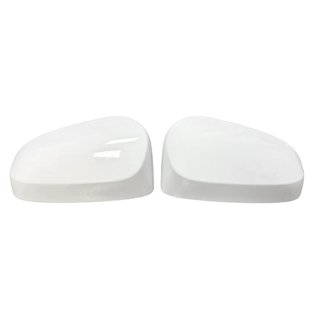 For US Toyota Camry 2012-2015 2x Car Replacement Rearview Side Mirror Cover Wing Cap Exterior Case Trim Accessories Vehicle ABS Quake White