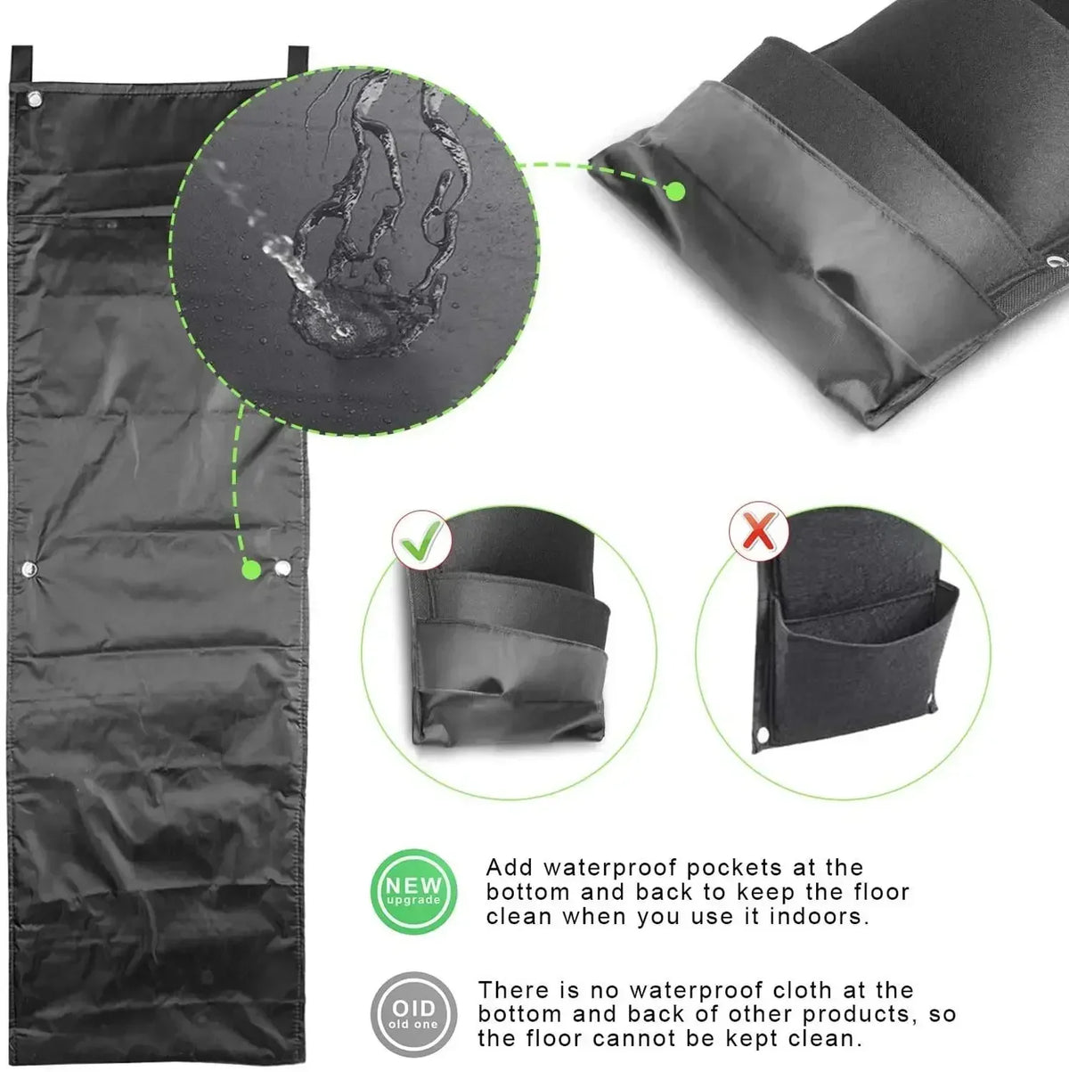 Vertical Felt Bag Planting Bag Greening Plant Wall Cultivation Bag Seedling Bag Plant Wall Hanging Bag Quake