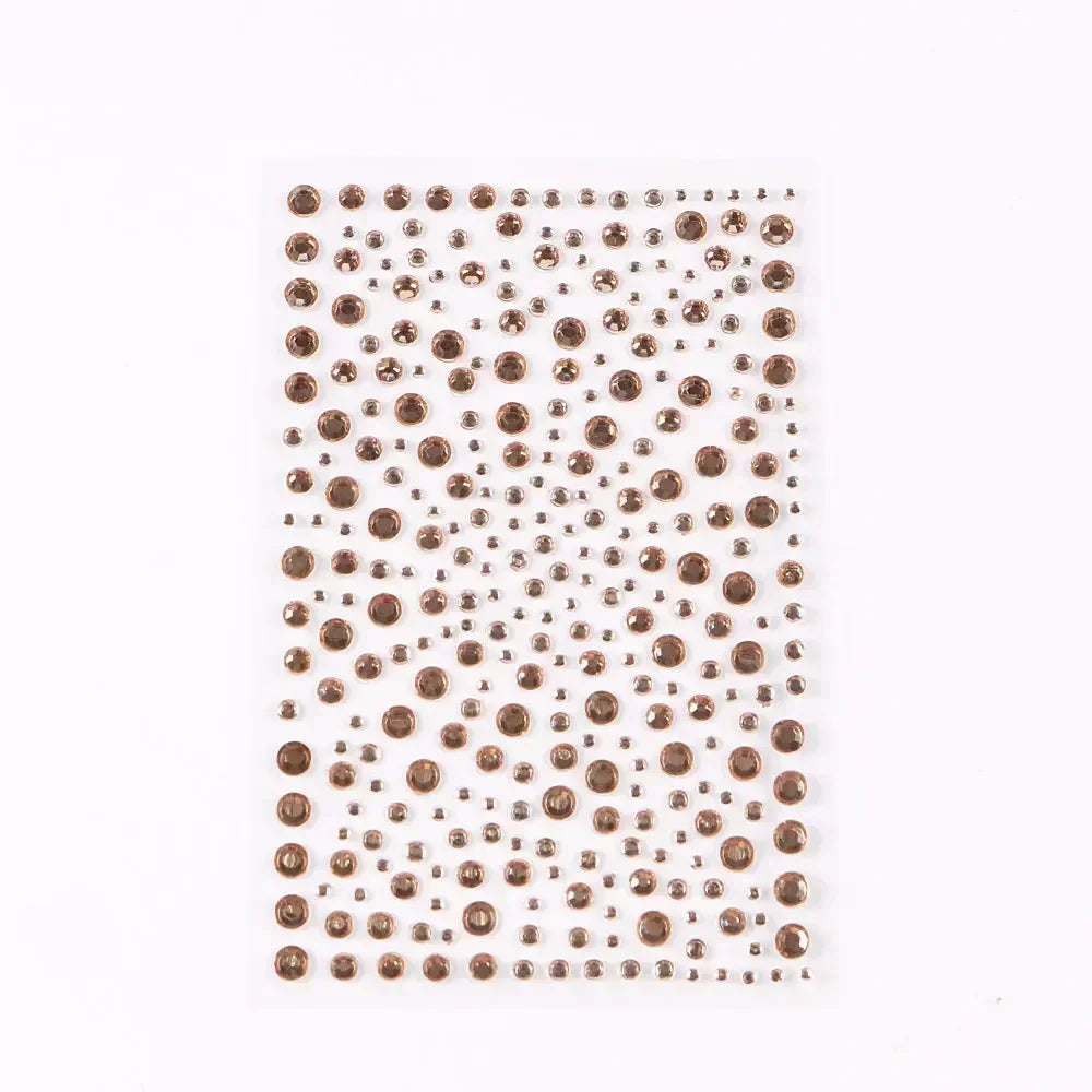 Rhinestone Face Sticker Diamond Party Eyes Makeup Bright Crystal Self-adhesive DIY Sticker Girls Face Decoration Sticker Quake NO.38