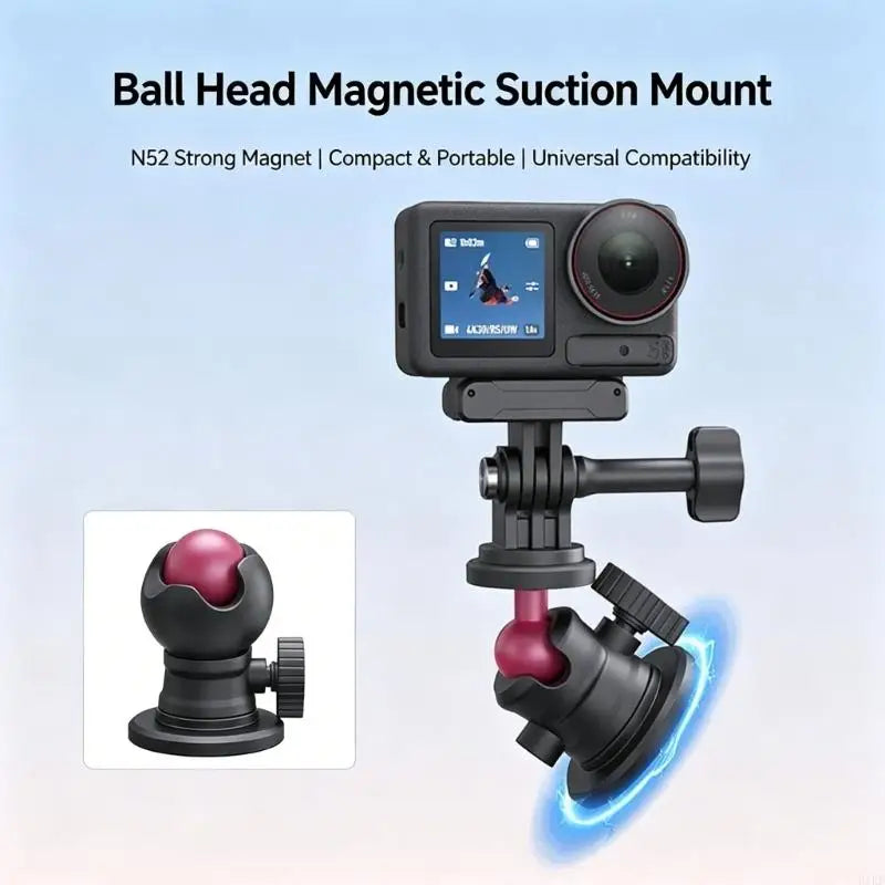 Universal 1/4Inch Mount For Action Cameras Aluminum Alloy Plastic Construction For Outdoor Sports K1KF Quake