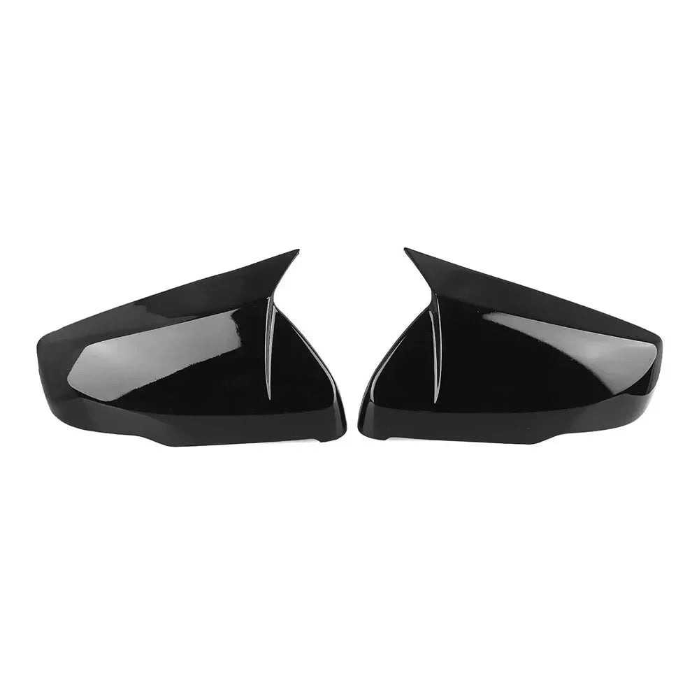 For US Cadillac CT5 CT6 2020-2024 Car Sticker Rearview Side Mirror Cover Wing Cap Exterior Door Rear View Case Trim Carbon Fiber Quake Gloss Black