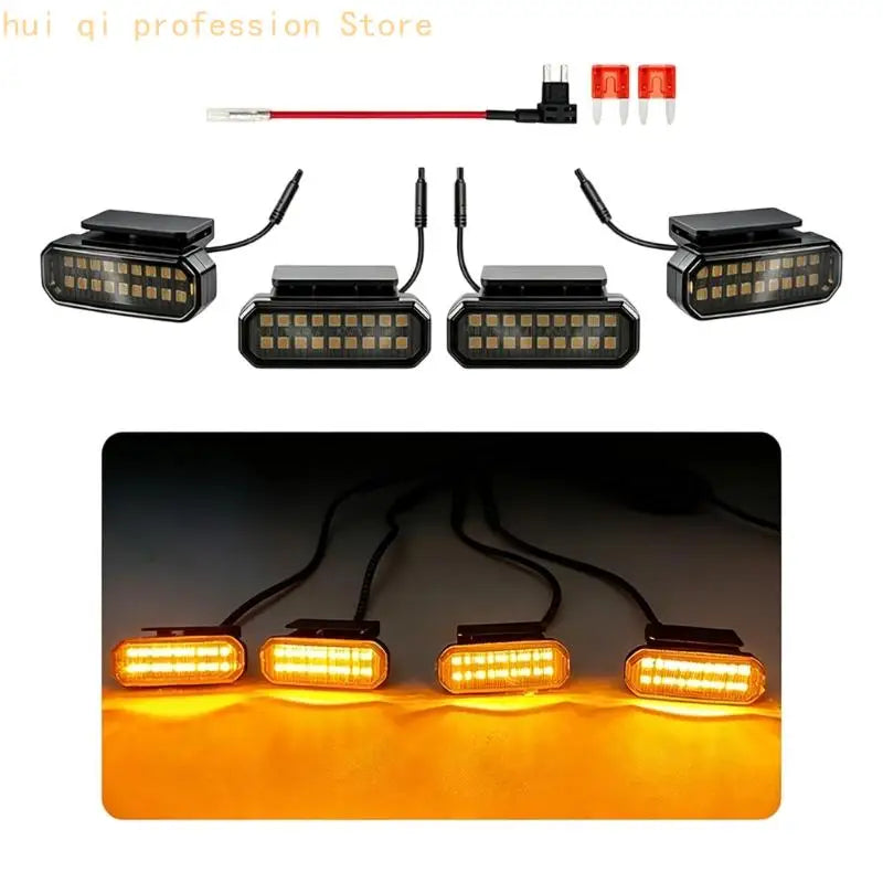 Flashing Front Grille Marker Light Set for Daily Styling Projects H8WE Quake