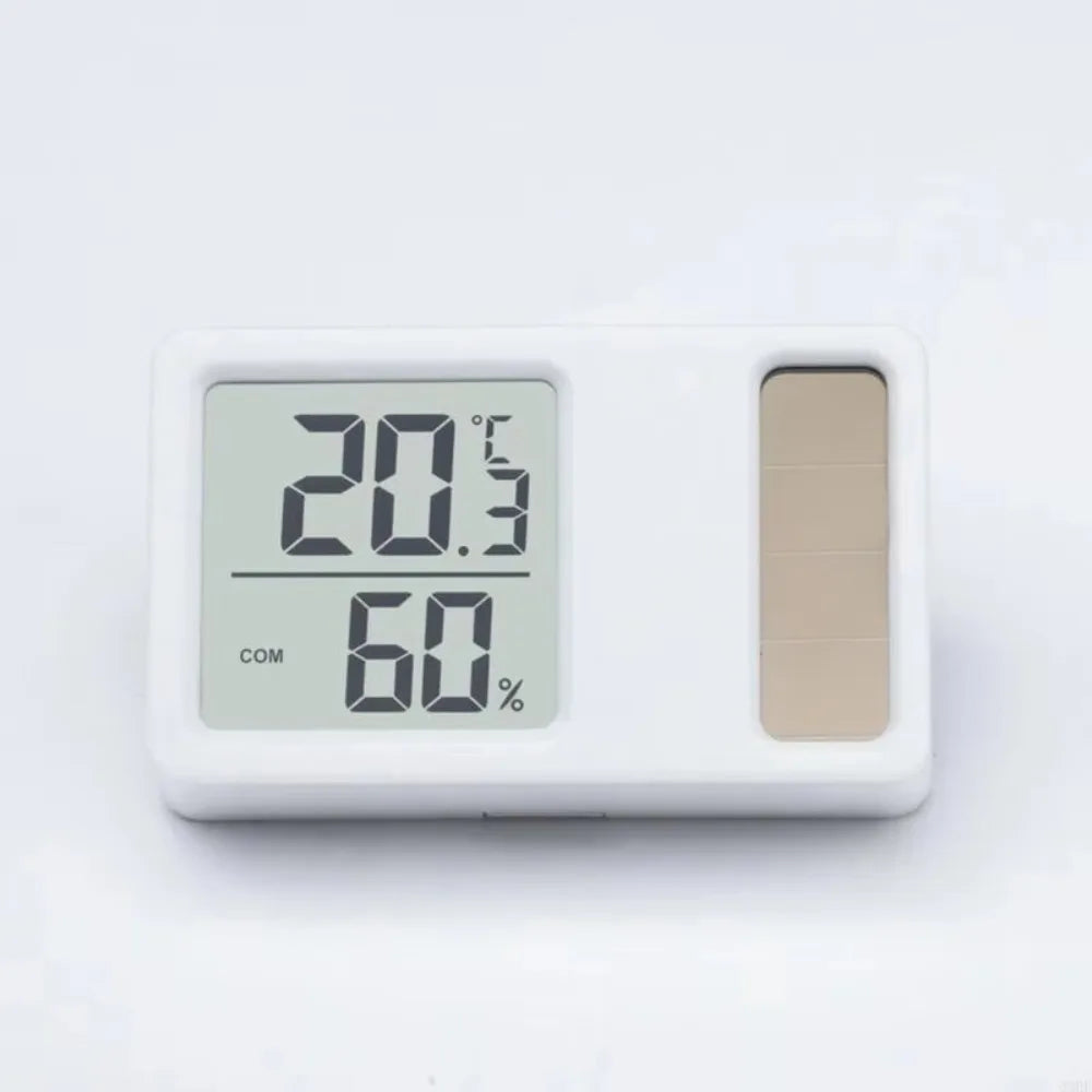 69HF Solar Powered Thermometers Mini High Accuracy Digital Temperature Humidity Measurement Meter Gauge Professional Quake