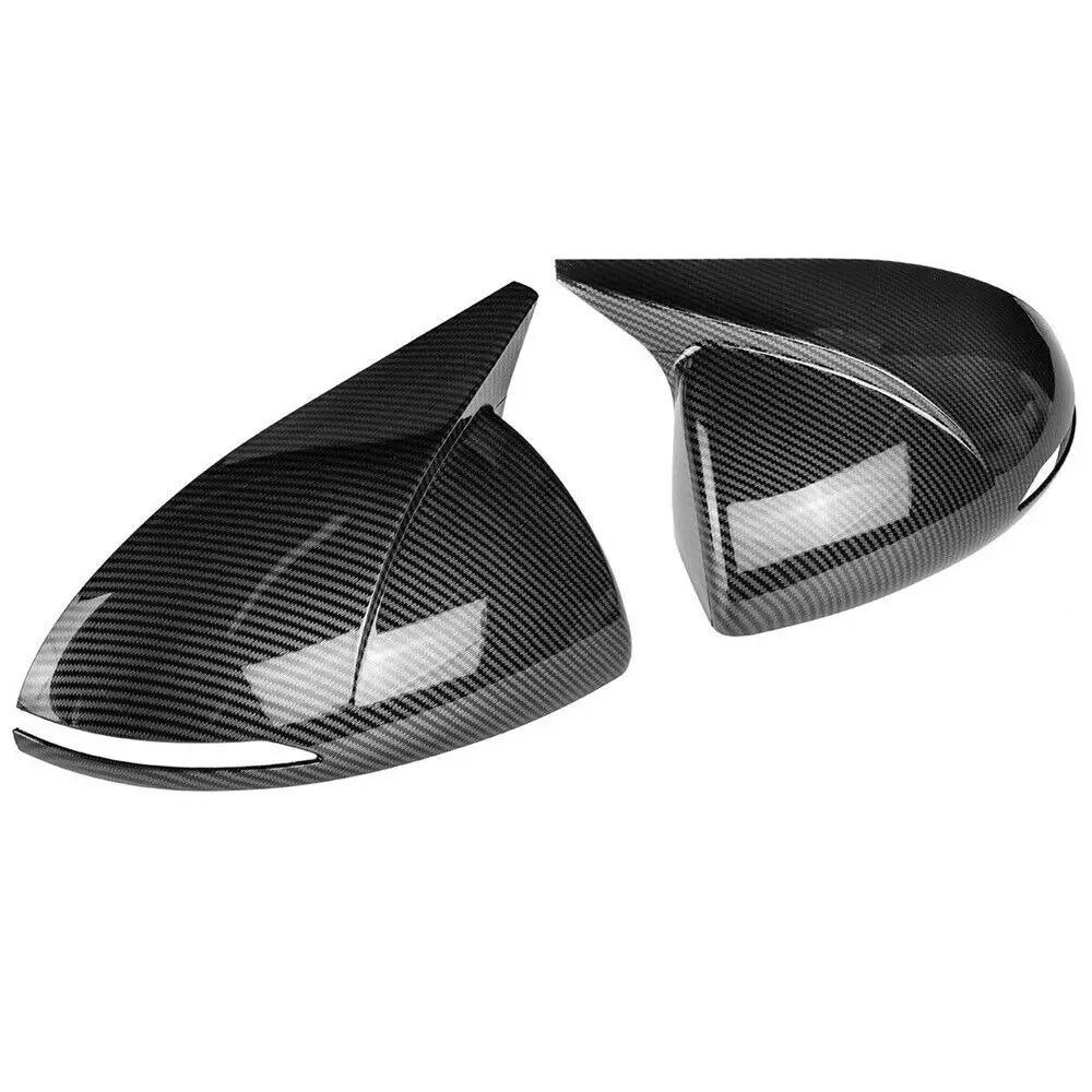 For Hyundai Sonata DN8 2020 2021 2022 Rearview Side Mirror Cover Wing Cap Exterior Door Rear View Case Trim Carbon Fiber Look Quake